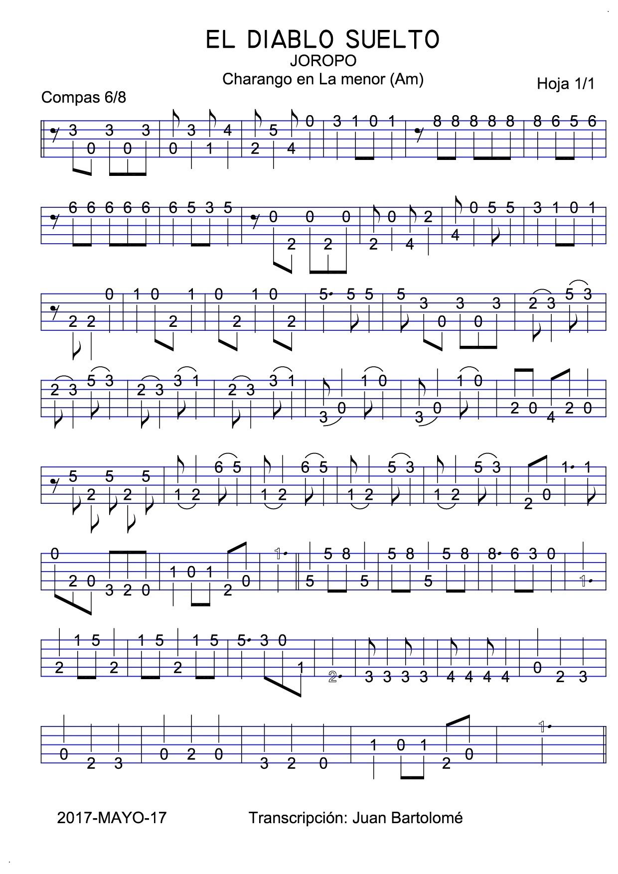 el diablo suelto partitura guitarra pdf files